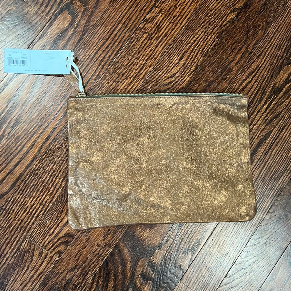 Clare Vivier clutch - Bronze - Brand new with tags!